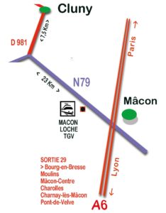 Carte accès cluny