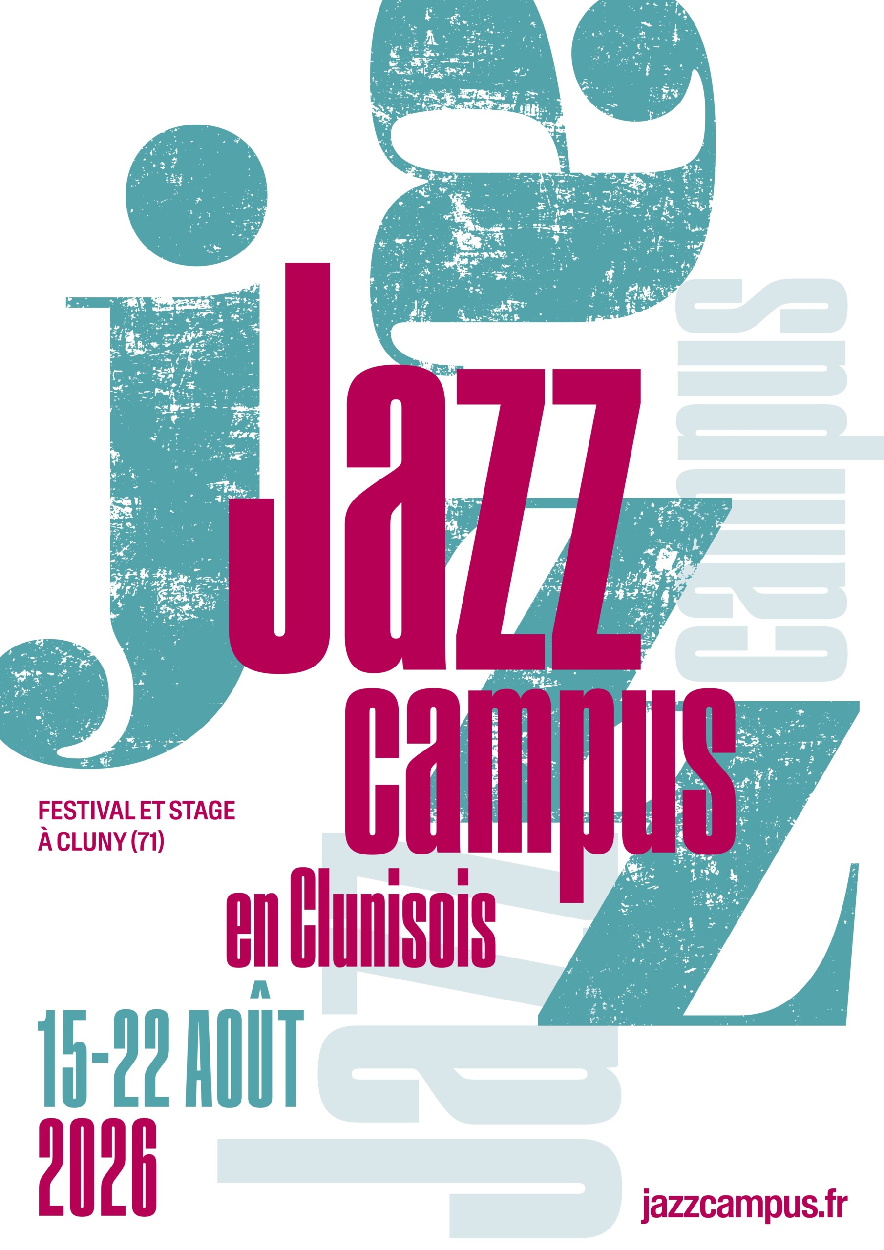 Affiche Festival JAZZ CAMPUS EN CLUNISOIS